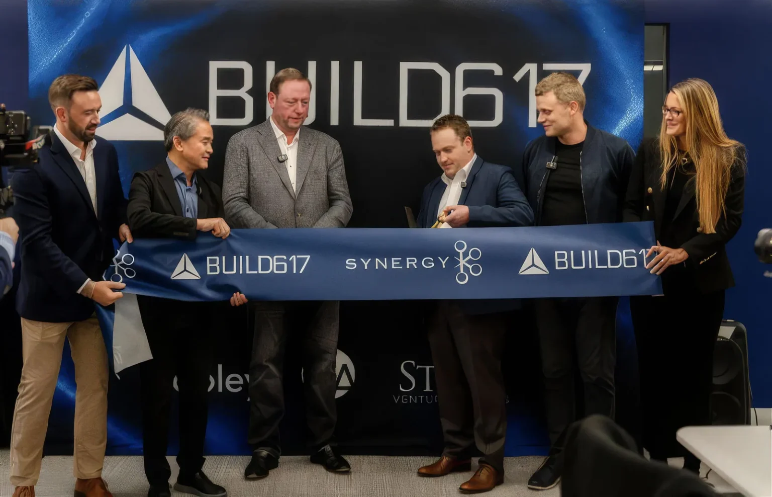 Dave Greaney at the Build617 ribbon cutting ceremony
